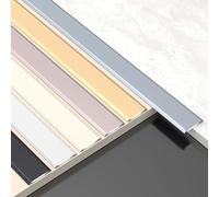 CMJYMX Bande De Seuil De 90cm De Long, Profilé De Transition en Aluminium, Bande De Séparation Plate Idéale pour Carrelage, Parquet, Stratifié, Vinyle Et Béton(White,2.36in/60mm)