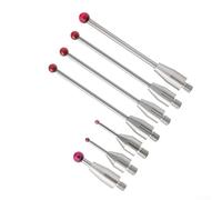 CMM Sonde tactile avec tige en carbure et pointe sphérique rouge/stylet à tige filetée pour mesure/résistant à l'usure pour machines CMM (A-5003-4792)