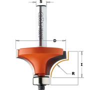 CMT | Fraise à rayon – bombée, pour l'arrondi extérieur des chants / queue Ø 12 mm