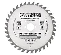 CMT Lame de scie circulaire 170-30-2.6 (Z-24) - 170 mm, alésage 30 mm, 24 dents pour coupe transversale et dans le fil - Pour bois tendre, bois dur et contreplaqué