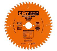 CMT Lame de scie circulaire 216-30-2,8 (Z-48) - Diamètre 216 mm pour coupe transversale et sur fil - Compatible scies à table, onglet et portatives - Usage général bois