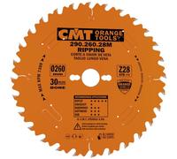 CMT Orange Tools - 290.260.28 m - Scie circulaire HW 260 x 2.8 x 30 Z = 28 ATB 20 degrés Acier