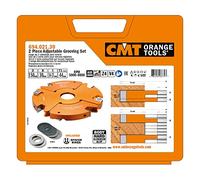 CMT Orange Tools 694.021.30 - Jeu de 2 Porte-Outils pour Rainure Réglabes HW D=150X14-28X30