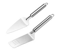 CNAFGBGG Ensemble de spatules à gâteau en acier inoxydable, coupe-gâteau de mariage, serveur à tarte multifonctionnel pour couper les lasagnes, 2 pièces.