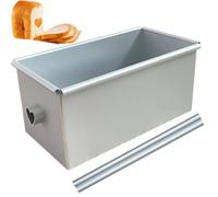 CNAFGBGG Moule à pain pour la cuisson, mini moules à pain rectangulaires en alliage d'aluminium avec tube creux en forme de cœur, moule antiadhésif, moules gâteau 7, 6x4, 1x3, 5 pour la cuisson en vo