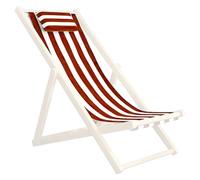 CNAFGBGG Tissu de Remplacement de Chaise Patio, Tissu Remplacement Chaise Pliante 45x17 avec taie d'oreiller, écharpe Patio à Rayures Bleues et Blanches pour Balcon Plage à la Maison Rouge e