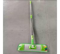 CNANRNANC 1 ensemble de balai à poussière plat en alliage d'aluminium avec plaque coulissante, tête en microfibre superfine, poignée rotative à 360°, prise en main ergonomique, pour le nettoyage et