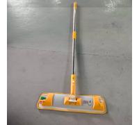 CNANRNANC 1 ensemble de balai à poussière plat en alliage d'aluminium avec plaque coulissante, tête en microfibre superfine, poignée rotative à 360°, prise en main ergonomique, pour le nettoyage et