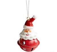 CNANRNANC Cloche Noël Fer 7cm Père Noël pour déco Sapin Cloche Noël Fer(Elderly Person)