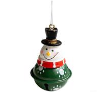 CNANRNANC Cloche Noël Fer 7cm Père Noël pour déco Sapin Cloche Noël Fer(Snowman)