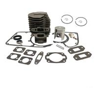 CNANRNANC Cylindre de 44 mm pour kit de joint de piston pour tronçonneuse 041 041Av, ensemble de reconstruction de moteur avec étincelle, convient pour équipement électrique extérieur