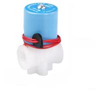 CNANRNANC Électrovanne 24 V 12 V pour système de filtre à eau avec raccord rapide, cuivre nickelé, débit automatique 18S et contrôle des eaux usées réglable, convient pour la maison et (Q)