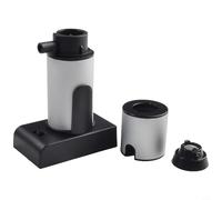 CNANRNANC Infuseur à fumée portable avec tuyau et copeaux de bois pour barbecue, cocktail, boisson et nourriture, construction en alliage d'aluminium et en alliage de zinc, adapté (argent)
