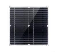 CNANRNANC Kit de panneau solaire monocristallin flexible 20 W 18 V avec double sortie USB et DC, film pour animaux de compagnie, pour voitures, bateaux, camping-cars, camping, marine et pour