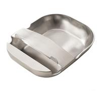CNANRNANC Lot de 1 étagère à ustensiles de cuisine en acier inoxydable 304 avec support de couvercle de casserole, support de louche et plateau à cuillère pour la cuisine et la salle à manger à la