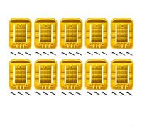 CNANRNANC Lot de 10 supports de batterie pour outils électriques Dewalt 20 V - Pour 20 V 60 V - EX DCB200 DCB201