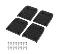 CNANRNANC Lot de 4 patins de rechange antidérapants en caoutchouc avec vis pour échasses de cloison sèche - Kit de coussinets de stabilité améliorée pour la construction et la performance