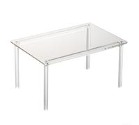 CNANRNANC Organiseur Cuisine Acrylique Transparent 2 Niveaux(Pack of 1) | Deux niveaux spacieux, gain de place vertical, pour idéal épices et tasses, design clair