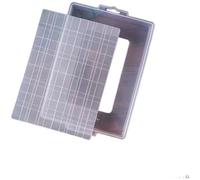 CNANRNANC Outil Pressoir Dessert Grille Double Face Uniforme(E) | Matériau PP sûr, résistant chaleur 120°C, base amovible, nettoyage pour facile, durable