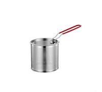 CNANRNANC Panier à pâtes en acier inoxydable pour la cuisson avec poignée amovible en maille profonde pour nouilles, légumes, petits pains (01)