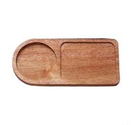 CNANRNANC Plateau de petit déjeuner japonais en bois 11 x 6 x 2 cm Assiette de service ronde avec design minimaliste moderne pour thé, collations et petit déjeuner dans la cuisine ou la salle à manger