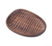 CNANRNANC Plateau en bois d'acacia naturel pour sushis et fromages, forme irrégulière, 30 x 12 cm (G)