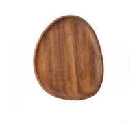 CNANRNANC Plateau en bois d'acacia naturel pour sushis et fromages Forme irrégulière 30 x 12 cm (P)