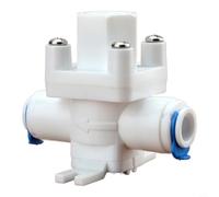 CNANRNANC Régulateur de pression d'eau à 3 voies pour système d'osmose inverse Ro avec tube PE à connexion rapide et matériau en polypropylène, compatible avec les purificateurs d'eau domestiques