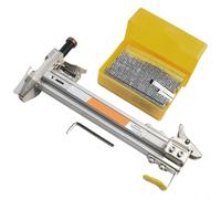 CNANRNANC St18 Cloueuse manuelle pour clouage droit semi-automatique en acier robuste pour parquet, brique, travail du bois (ST18 avec clous)