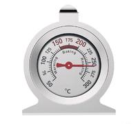 CNANRNANC Thermomètre de four mécanique bimétallique en acier inoxydable de 50 à 300 °C avec verre résistant à la chaleur pour la cuisson au four (C)