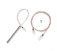 CNANRNANC Tige d'allumage DC 12 V en acier inoxydable de rechange compatible avec poêle à granulés D2 pour Hot Rod Kit0255, rouge, blanc, argent pour barbecue extérieur