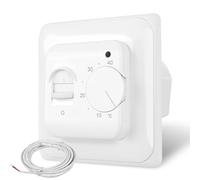 CNBINGO Thermostat d'ambiance numérique encastré avec sonde - Convient pour tous les types de systèmes de chauffage électrique, y compris le chauffage électrique au sol dans les bâtiments résidentiels