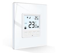 CNBINGO Thermostats de chauffage centraux programmables de thermostat de Digital pour la chaudière combinée, électrique, eau, blanc