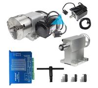 CNC 4. Axe de rotation, mandrin à 3 mors, compatibilité Nema34, kit de rotation à 3 mâchoires