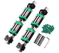 CNCYEAH Guide linéaire HGR20 - 1500 mm - Rails linéaires HGH20 + 4 blocs de patins HGH20CA + 4 blocs de limitation CNC - Kit pour fraise CNC