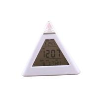 CNDsdrDT réveil, Réveil numérique à LED Pyramide avec Affichage de l'heure