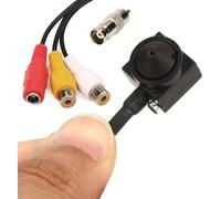 CNDST Mini caméra de vidéosurveillance HD 1000 TVL f3,6 mm 90 degrés pour intérieur/extérieur