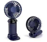 CNMTCCO Ventilateur de poche, mini ventilateur portable, 5 vitesses, petit ventilateur de table, ventilateur pliable avec cordon tour de cou pour le bureau, l'extérieur et les voyages