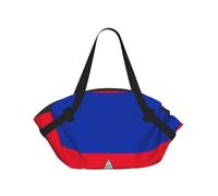 CNTDBU Sac de couverture de pique-nique 2 en 1 avec motif drapeau du Cambodge - Tapis rond pliable et imperméable pour plage, parc - Sac fourre-tout portable avec poches de rangement pour les