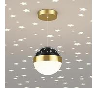 CNYMFF Fée Étoile Suspension Globe Lampe Suspendue Projecteur Étoile Chambre D'enfant Plafond Luminaire 12W LED Suspension Lumières pour Couloir Enfants Chambre Pépinière Café Bar