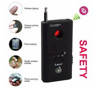 CNYO® CC308 + Gamme Complète Sans Fil Caméra GPS Anti-Espion Bug Détecter RF Signal Détecteur GSM Dispositif Finder UE US Plug intégré batterie