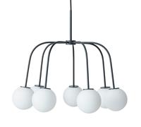 CO Bankeryd Lampe à suspension Waterfall Noir-verre opale