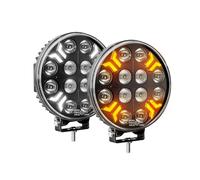 CO LIGHT Phare de Travail Led Rond 7 Pouces 120W Phare Longue Portée LED Blanc/Ambre DRL Compatible Voiture Camion Bateau Tracteur 2PCS