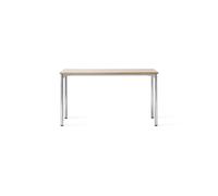 Audo Copenhagen Table de conférence Co Table 140x70cm Chrome. laminate creme