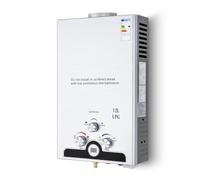 CO-Z Chauffe-Eau à Gaz Instantané 12LPM 20,4kW LPG GPL au Butane Propane avec Modes Hiver et Eté Sans Réservoir en Acier Inoxydable CE Certifié Portable pour Maison Camping Caravane