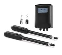 CO-Z Motorisation Portail Battant 220V/24V Double Bras pour 2 Vantaux Jusqu'à 1000KG 6M avec 2 Télécommandes Moteur DC Automatisme à Vérins Télescopique Alimentation Solaire ou Batteries