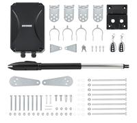 CO-Z Motorisation Portail Battant 220V/24V Unique Bras pour 1 Vantail Jusqu'à 300KG 5,5M avec 2 Télécommandes Moteur DC Automatisme à Vérins Télescopique Alimentation Solaire ou Batteries