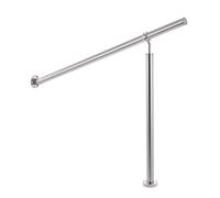 CO-Z Rampe d'Escalier INOX, 120CM Rampe Escalier en Acier Inoxydable, Garde Corps pour Balustrade, Garde-Corps Escalier Main Courante Extérieur Intérieur…