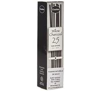 Coates Lot de 25 Crayons fusains 2-3 mm Noir