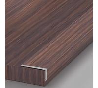 Coayuou Baguette De Finition De Sol en Aluminium Effet Bois 90 Cm* 3 Pièces Profilé De Bordure De Carrelage en L Protection D’Angle Anticorrosion Et Antichoc(Style 3,20 * 8mm)